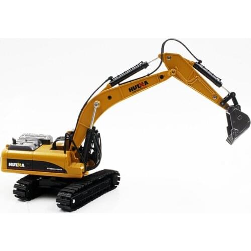 HUINA TOYS NO.1712/1710 1/50 Alloy Dump Trucks Car Die-Cast Metal Professional Engineering Construction Vehicle Model Kids Toy