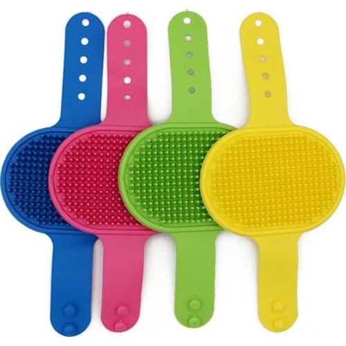 Pet Dog Cat Bath Glove Brush Comb Rubber Hair Fur Grooming Massaging Mit Pet Shower Dog Brush Hair Remove