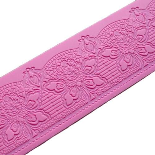 Lace silicone mold 3 d lace mat Sugar lace special tools cortadores de fondant silicon mould for fondant cake decorating tools