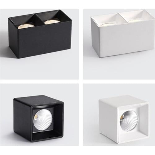 10w 12w 20w 24w Square Led Spot Light Surface Mounted Led ceiling Downlight Single head /Double head Wall Mounted Down light