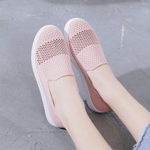 Womens Flats Platform Breathable Casual Shoes Summer Ladies Comfort Woman Moccasins Slip On Female Loafers 2020 Fashion