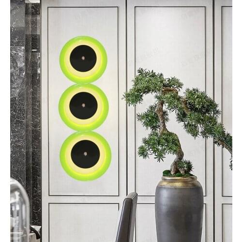 New disc creative LED lamp bedroom ceiling lamp bedside wall lamp living room decoration lamp restaurant kitchen lighting lamp