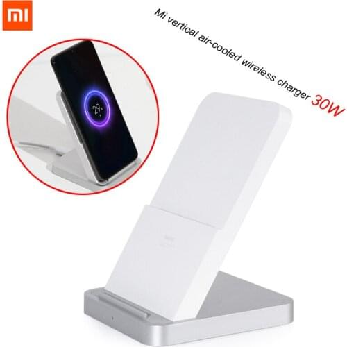 New Original Xiaomi Vertical Air-cooled Wireless Charger 30W Max with Flash Charging for Xiaomi Mi Smartphone
