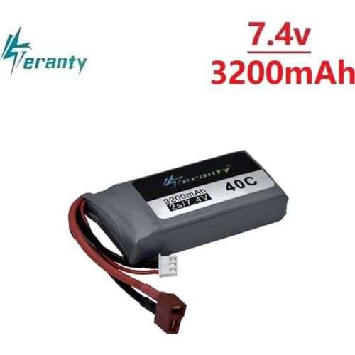 Upgrade 3200mah For Wltoys 12428 12423 RC Four-wheel Off-road vehicle Car 2s 7.4v Lipo Battery Feiyue 03 Q39 RC Racing Car Parts