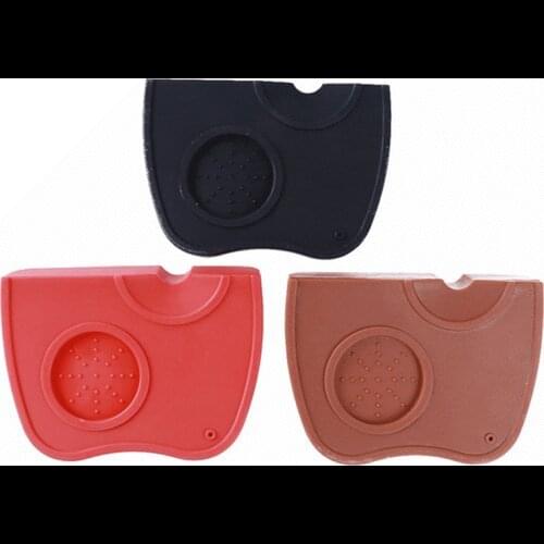 Manual Barista Coffee Espresso Tampering Corner Mat Home Coffee Accessories Latte Art Pen Tamper Holder Silicone Pad Tamping Mat