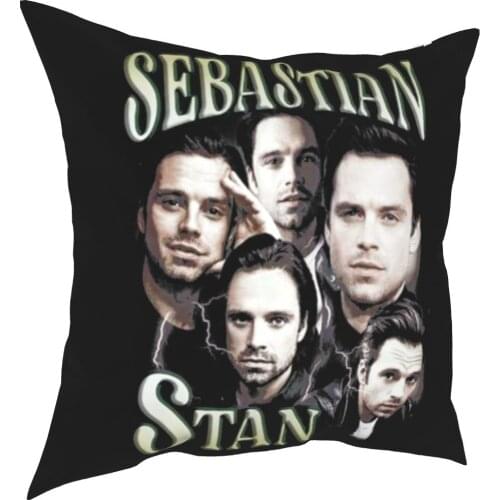 Sebastian Stan Blankets 2021 Pillowcase Printed Polyester Cushion Cover Decoration Pillow Case Cover Home Square 18