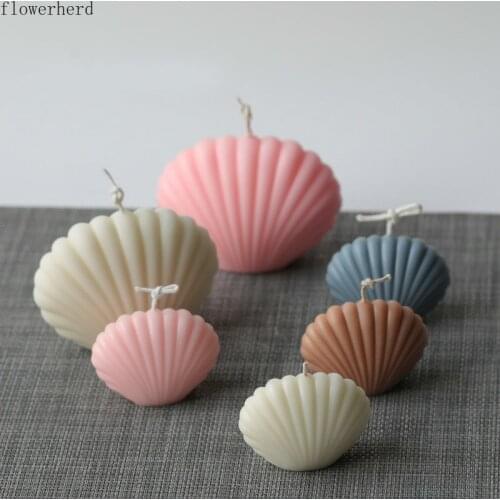 Shell Candle Mold DIY Homemade Aromatherapy Candle Making Supplies Acrylic Plastic Mold Resin Molds Fondant Mold Plaster Mold