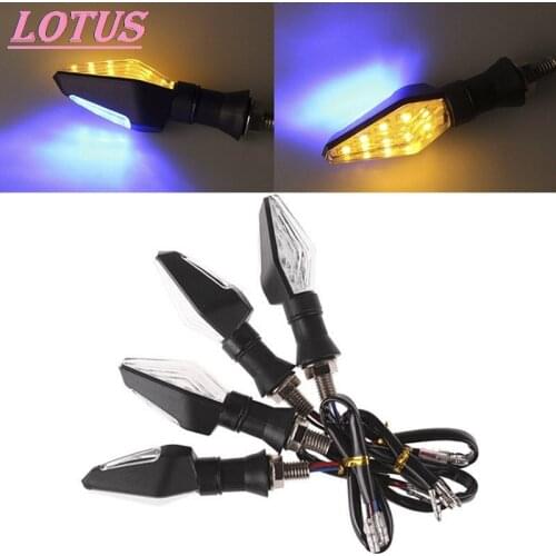 1PCS LED Motorcycle Turn Signal Indicator Light Blinker Universal Tail Flasher Flowing Water Blinker Motorcycle Flashing Lights