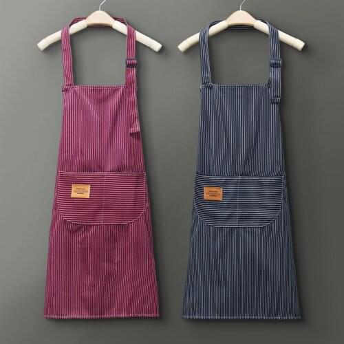 Thin section apron home kitchen cute Japanese female fashion summer breathable waterproof and oil-proof ultra-thin