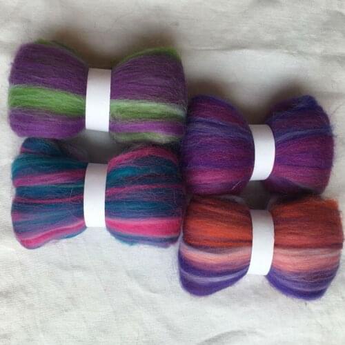 WFPFBEC Australia 20um sheep 100% wool fiber needle felting wool for felt wool roving 40g 80g 200g 400g