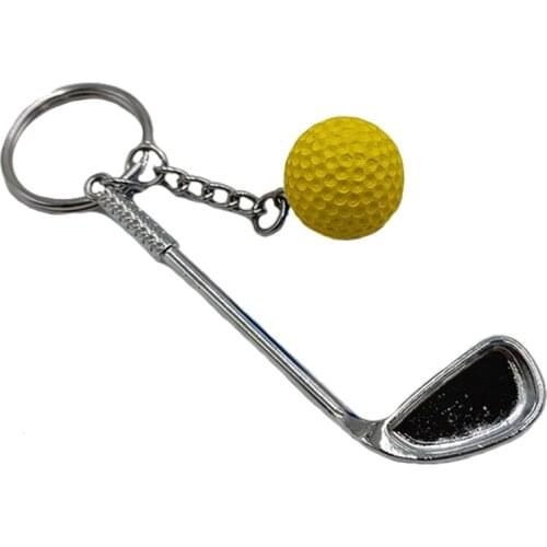 Golf Club Ball Key Ring Pendant Decoration Golf Key Chain Craft Gift Souvenir
