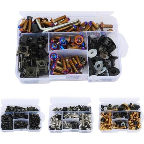 Compact 1 Set Unique Heavy-duty Bodywork Bolts Kits ABS Fairing Screws Universal Motorbike Accessories