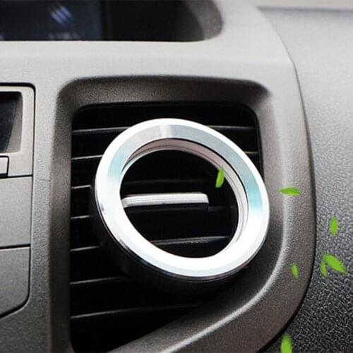 1 PCS Doughnut Design Car perfume Refill Air Freshener Alloy Metal Car Air Freshener Auto Diffuser Vent Clip Vehicle Fragrance