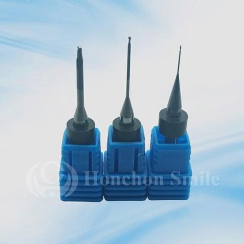 10pcs Yena Dental zirconia burs Shaft 3mm size 2.0/1.0/0.6mm/ Yena D43/D41/D15 CADCAM machine use/Milling burs