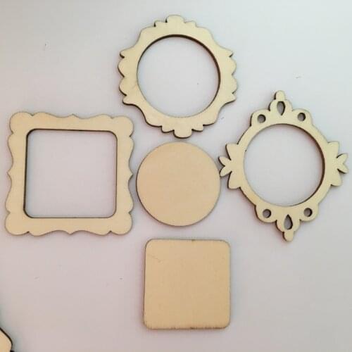 10PCS DIY Wooden Christmas Ornaments Unfinished Predrilled Wood Circles for Crafts Centerpieces Holiday Hanging Decorations