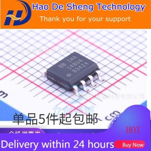 10PCS/LOT INA148UA/2K5 INA148UA SOP-8 Operational Amplifier IC New Original In Stock