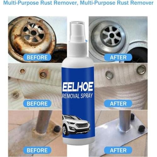 100ml Rust Remover MultiPurpose Rust Inhibitor Auto Cleaning Converter Remover Maintenance Spray Rust Car Derusting Rust Wi R9K4