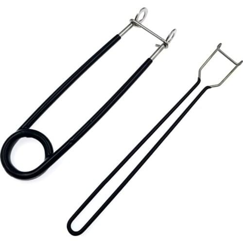 2Pcs/Set Stainless Steel Fish Mouth Spreader Piler Opener Lip Gripper Tackle Tools Fishing Tools