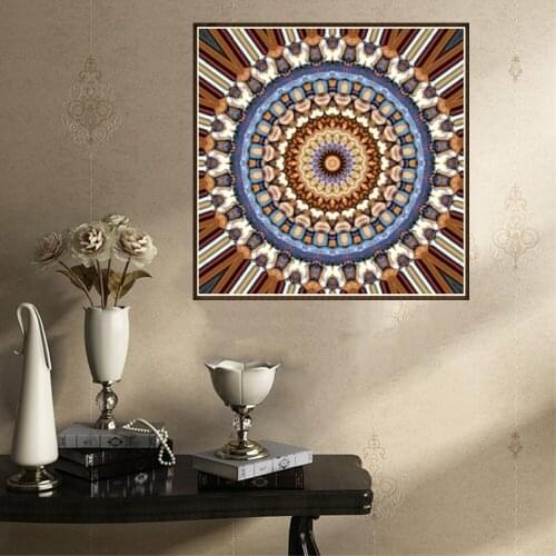 Diamond Round drill painting Crystal Picture Peacock opening Flower Diamond Embroidered painting living home decoration gifts