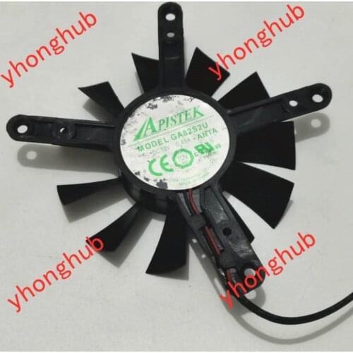 APISTEK GA82S2U ANTA VTX HD7770 DC 12V 0.45A Dia. 74mm C.T.C 81x61x54mm Server Cooling Fan