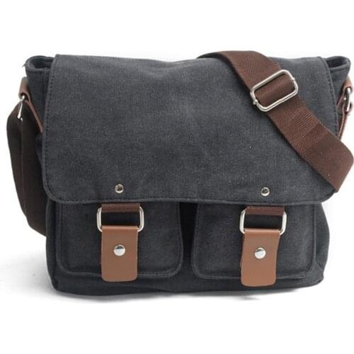 MuChuan 2101ND Canvas SLR Camera Bag for Canon for Nikon for Sony Micro Messenger Shoulder Bag