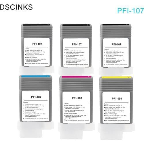 130ML PFI-107 Waterproof Pigment Compatible Ink Cartridge for Canon IPF680 IPF685 IPF770 IPF780 IPF785 IPF670 IPF 670 770 PFI107