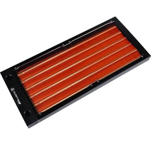 17MM Cold Row All Copper Watercooled Radiator 240 Copper Water-Cooled Copper Row Computer Drainage Liquid Heat Exchanger