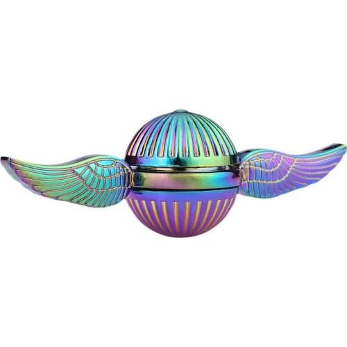 Metal Finger Spinner Snitch Bearing Spinner Toy Adult Toys For Children Fingertip Gyro Wings Hand Gyro Spiral Between Fingers