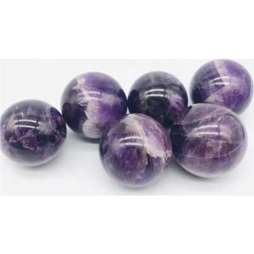 MOKAGY Natural Purple Dream Amethyst Quartz Sphere Crystal Ball 30mm 1pc