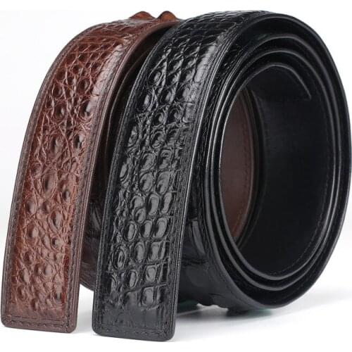 Thailand real crocodile leather men casual belts high quality