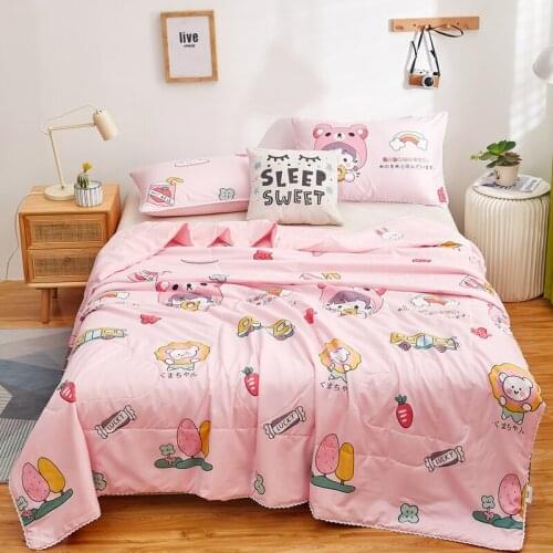 Soft Summer Quilt Breathable Throw Airplane Blankets Office Sofa Bedding Comforter Bed Cover Student Bedspread