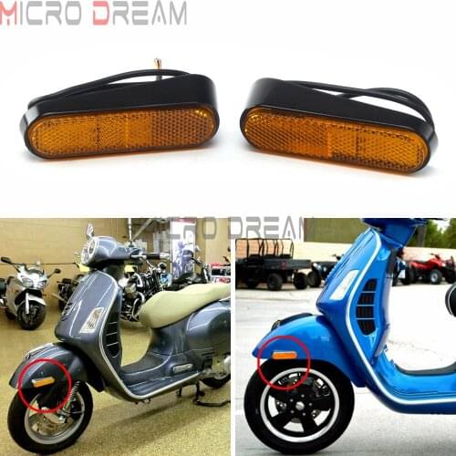 Motorcycle Left & Right Side Turn Signal Lights For Piaggio Vespa GTS 300 Sprint 150 Primavera 150 GTS300 Mini LED CNC Indicator