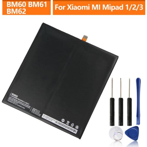 Replacement Battery For Xiaomi MI Mipad 3 2 1 Mipad2 Mipad3 BM60 BM61 BM62 Rechargeable Phone Battery