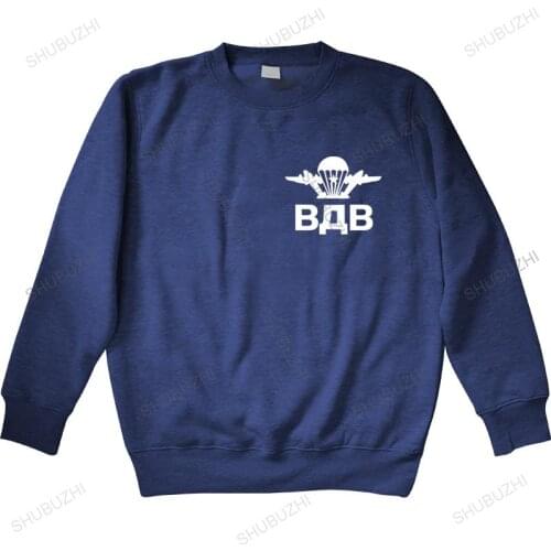 Cotton sweatshirt male hoodies With Russian Airborn hoodie Russia Military Cult warm hoody euro size drop shipping