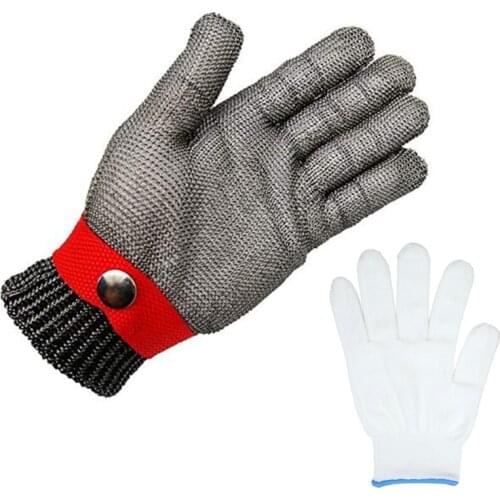 Cut Proof Stab Resistant Stainless Steel Metal Mesh Glove Level 5 Protection