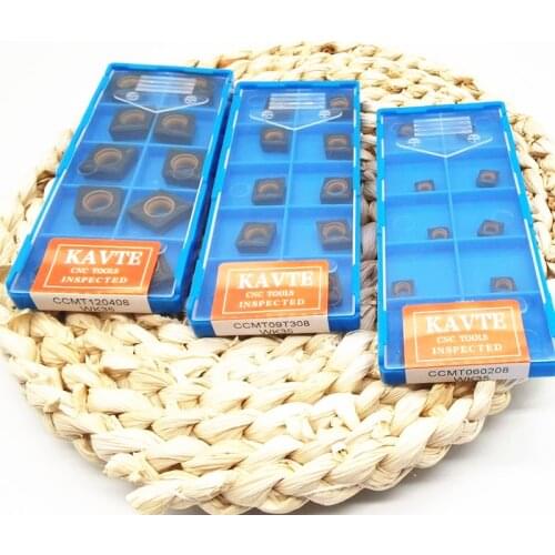 KAVTE CCMT060204 CCMT09T304 CCMT120404 120408 External Turning Tool Carbide Inserts High Quality CNC Lathe Tools For Cast Iron