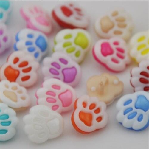 100pcs plastic button Foot DIY Appliques/sewing backhole Lots mix Upick PT30