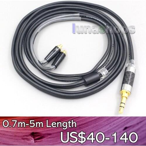2.5mm 4.4mm 3.5mm XLR Black 99% Pure PCOCC Earphone Cable For Shure se535 se846 Se425 Se315 Se215 MMCX