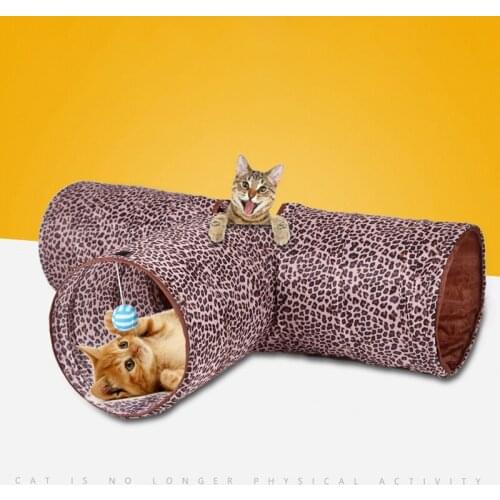 3 Holes Foldable Pet Cat Tunnel Indoor Outdoor Pet Cat Training Toy for Cat Rabbit Animal Play Tunnel Tube T-joint