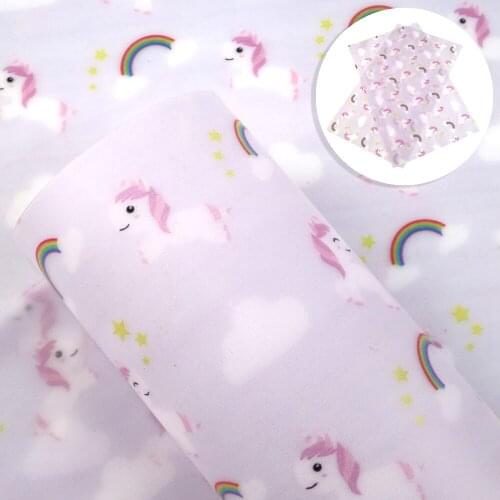 David accessories 20*33cm Animal Flower Jelly Faux Synthetic Leather Fabric DIY Bow Bag Shoes Material Home Decoration,1Yc7773