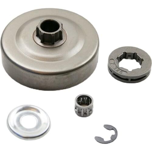 Clutch Drum with Rim Sprocket Clutch Washer Needle Bearing E-clip Replaces Parts