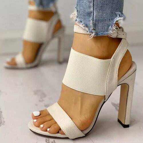 Summer Sandals Sexy Open Toe High Heels Women Shoes Big Size Hollow Out for Dress Aprty Ladies Black Shoes sandalias de mujer
