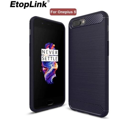 Cell Phone Case Luxury Shockproof Anti-Shock TPU Silicone Anti-finger Cover For Oneplus 5 Case Coque Fundas Carcasa de telefono