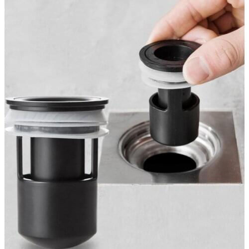 Kitchen Toilet Sewer Deodorant And Insect Proof Drain Core Household Portable Plug And Play Floor Drain