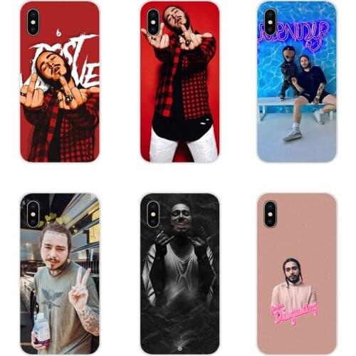 For HTC One U11 U12 X9 M7 M8 A9 M9 M10 E9 Plus Desire 630 530 626 628 816 820 830 Transparent TPU Bag Case Post Malone Music Art