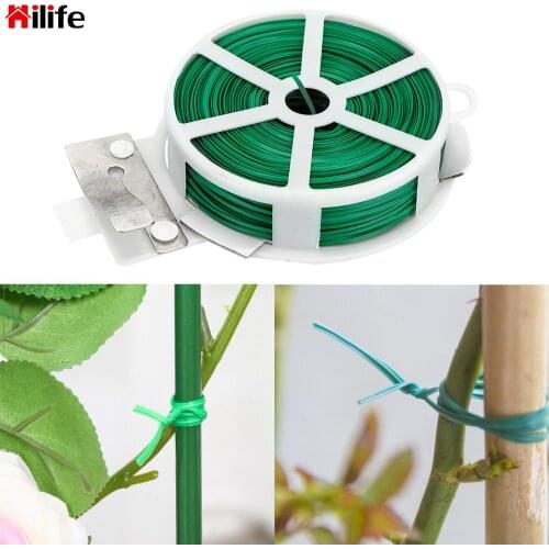 HILIFE Garden Tie With Clipper Cable Ties Management Protection Bag Plastic Wire Binding Line