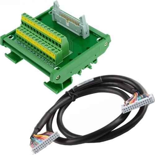 IDC26 IDE calbe, IDC26 to terminal block breakout board idc 26 connector PLC relay adapter IDC26 breakout board IDC40 data cable