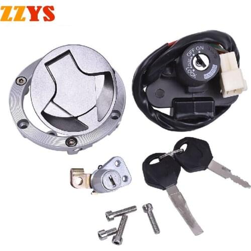 Motorcycle Fuel Tank Cap and Electric Door Lock and Key Locking Gas Cover For Kawasaki Ninja 250 2008-2012 Ninja 300 2013-2017