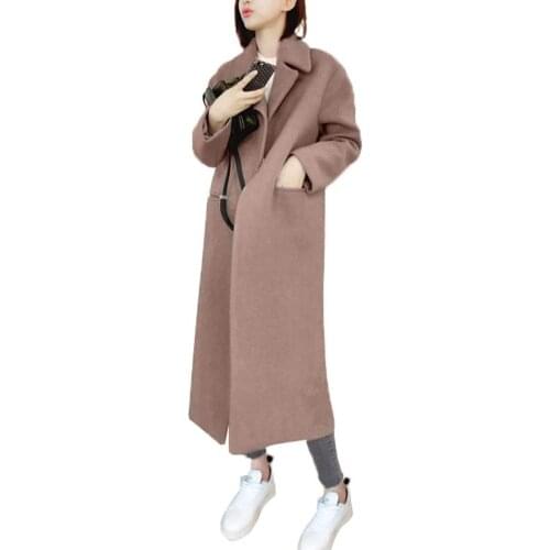 Coats Women Jackets Fashion Solid Color Thick Pocket Autumn Winter Warm Long Coat Outwear Womens Clothing женская куртка 2021
