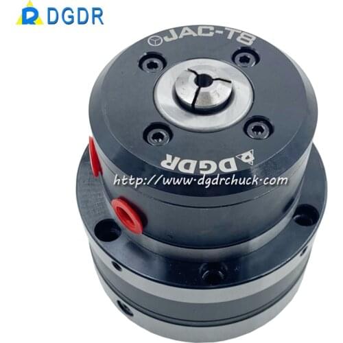 Mini air collet chuck JAC-T8 for grinding machine , robot feeding material automatic equipment clamping tools